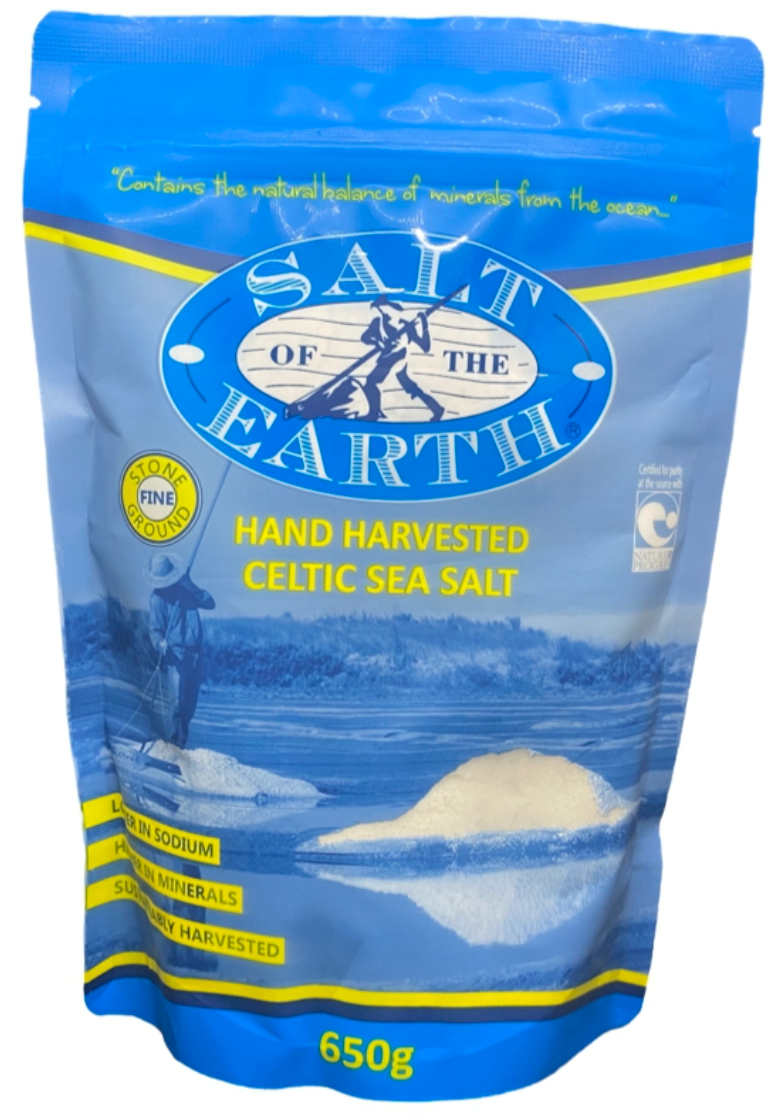 Salt of the Earth Celtic Sea Salt Fine 650g