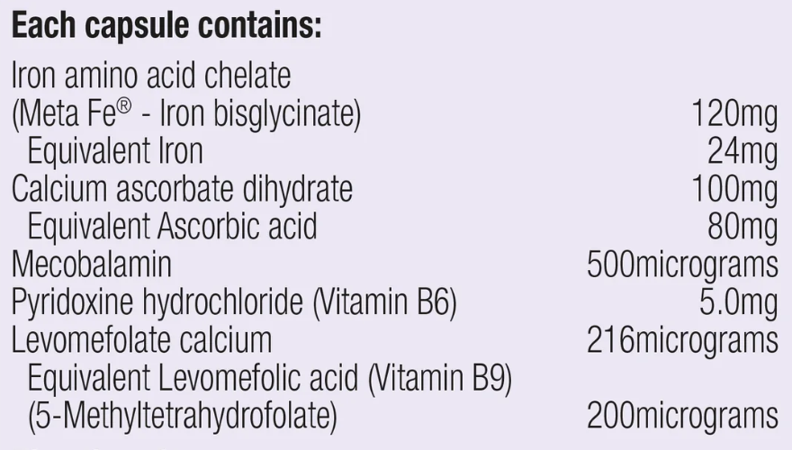 Metagenics Hemagenics Iron Advanced 30 capsules