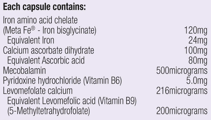 Metagenics Hemagenics Iron Advanced 30 capsules